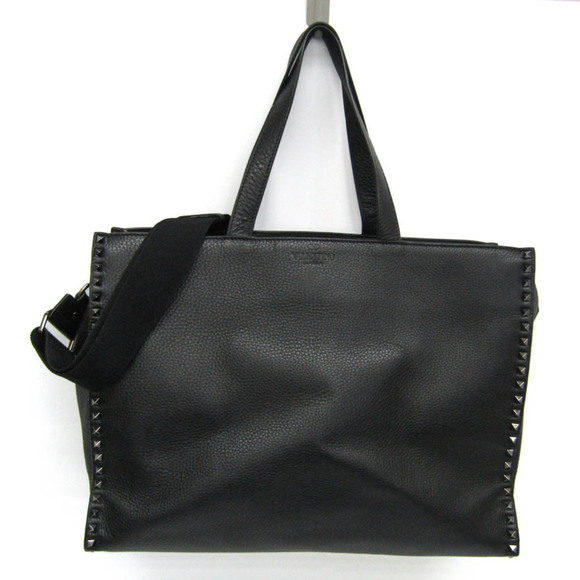 VALENTINO GARAVANI Black Leather Shoulder Bag - Picture 1 of 13